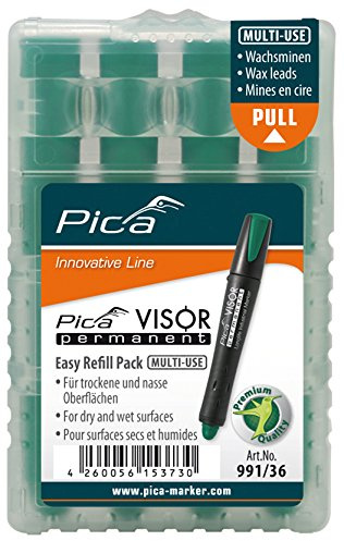 PICA 991/41/SB - Estuche de 4 Minas VISOR Permanente Azul en blíster