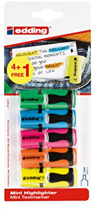 edding Mini Highlighter 4+1