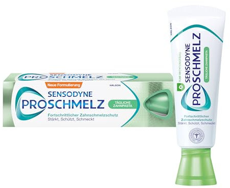 Sensodyne ProSchmelz Tägliche Zahnpasta, 75ml, Zahncreme für fortschrittlichen Zahnschmelzschutz - Stärkt, schützt, schmeckt