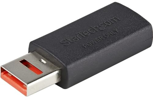 StarTech. com Adaptador de bloqueo de datos USB de carga segura macho a hembra