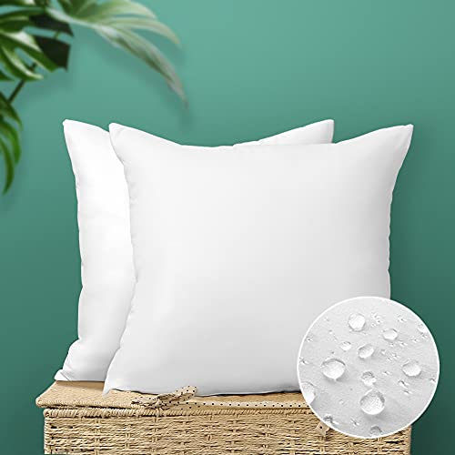 Artscope 2er Set wasserdichte Kissenfüllung 50 x 50 cm- Kisseneinsätze im Freien - Füllkissen Kopfkissen Sofakissen für Patio Garten Sofa Bauernhaus Dekor