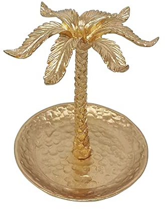 Ringhalter aus Metall für Schmuck, Kokosnussbaum, Schmuck-Ringhalter, Schmuck-Organizer für Kommode, Weihnachten, Muttertag, Geburtstag, Hochzeitsgeschenk