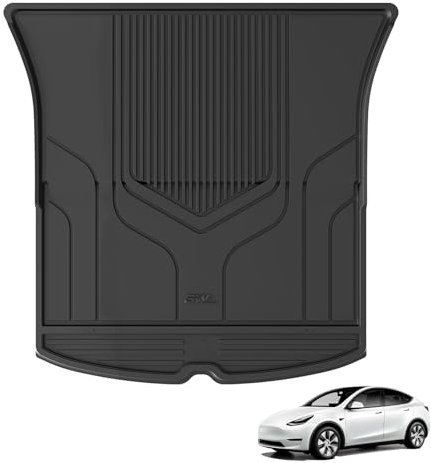 3W Boot Liner Fit For Tesla Model Y 2021-2024 2025 2026 Juniper, All Weather Dog Friendly Thorex™ Custom Fit New Model Y Juniper, Waterproof Non Slip Trunk Mats Easy Install Tesla Accessories