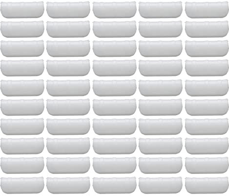 Kuuleyn Gewächshaus-Clip, Folienklemme, 50 Stück, 10 cm, Gewächshaus-Folienklemme, Hitzebeständige Rohrklemme, Gartenrahmen-Rohrklemme Für Gartengewächshaus-Zubehör(Weiss)