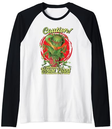 Venus Fly Trap Carnivorous Untrained House Plant Design Raglan Baseball Tee