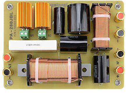 Biwwubik 400 W Audio Crossover Tweeter Haut-parleur de basses Crossover Diviseur de fréquence 2 voies Filtre de scène pour haut-parleur de 15 pouces