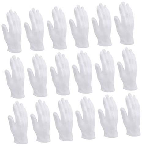BESTonZON 24 Paare Baumwoll-handschuhe Arbeitskleidung Handschuhe Schwere Handschuhe Laborhandschuhe Rasenhandschuhe Bauhandschuhe Weiß Reine Baumwolle Mehrzweck Arbeitsschutz Baumwolle