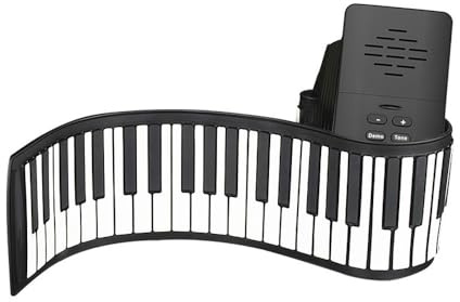 Btuty Tragbare Elektronische Tastatur Mit 88 Tasten - Faltbares Silikon Klavier für den Heimgebrauch Mit Lautsprecher