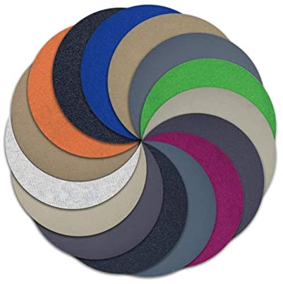 TRENTSNOOK Papel de Lija Discos de Lijado Redondo de 6 Pulgadas de 15 Pulgadas, 60-10000, Papel de Lija Mojado y seco, Papel de Lija de Flocado de Disco, Madera Pulida de carburo de silicio(2000)