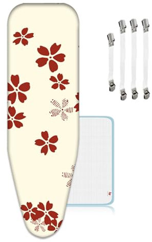 ZJBKX Bügelbezug 160x60cm, Größe XXL, Baumwolle, Einfache Passform zum Schutz des Bügelbretts