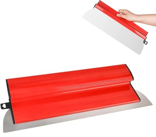 Hoja de desnatado para paneles de yeso, espátula alisadora de alta calidad de 40 cm, espátula profesional de yeso con mango en forma de Z para herramientas de enlucido de pared de hormigón y cemento