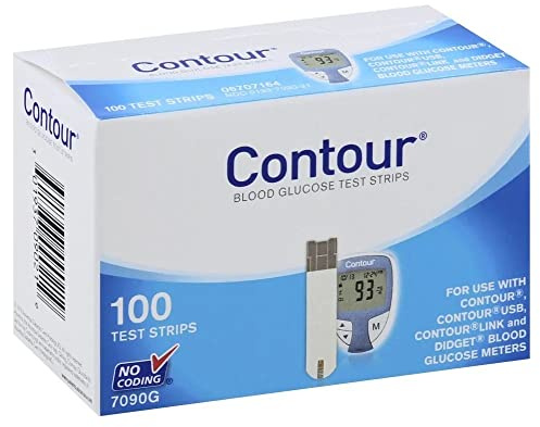 generic Diabetic Blood Glucose 100 Test Strips with Box