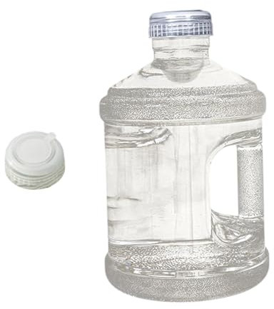 perfk Wasserbehälter klarer leckeres Wasserspender Flasche mit Deckel und Griff für Haushaltsnotwendigkeit Küche Outdoor, 3 Liter