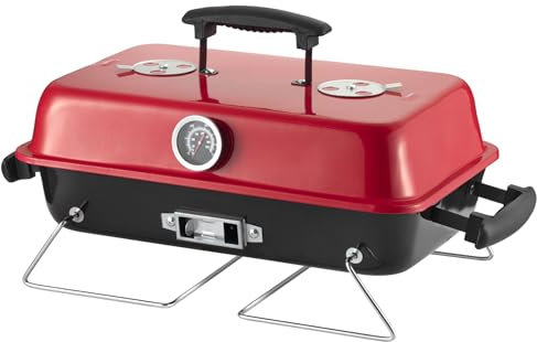 KCT Table Top Camping BBQ, Portable Charcoal Grill for Picnics, Festivals & Fishing