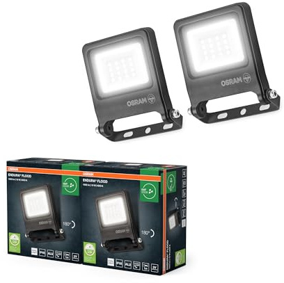 OSRAM Proiettore LED ENDURA FLOOD PC 10W 4000K Grigio