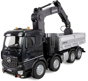 Amewi Mercedes Benz Arocs - Camion per gru con ribaltatore 8 x 4/4 4WD 1:18 RTR radiocomandato (RC)
