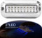 ALLOMN Luz de Navegación para Barco, 50W 12V 27 LED Lámpara de Navegación Verde Blanco Azul Luz Marina IP68 Impermeable bajo el Agua Acero Inoxidable Luz de Haz de Barco (Azul)
