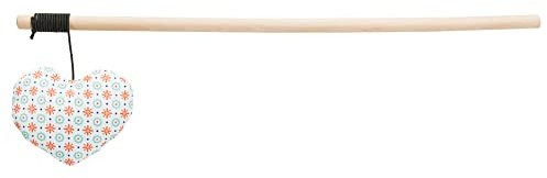 Trixie Katzenspielzeug Herz 35 Cm Holz/Stoff Blau/Orange