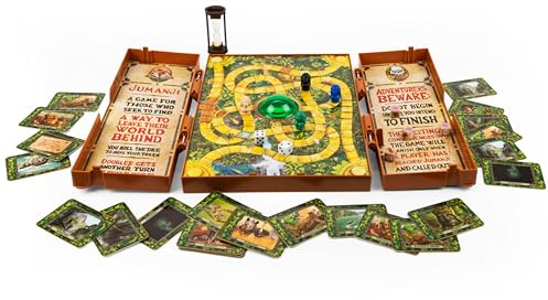 Spin Master Jumanji Brettspiel mit Videocenter für Familien und Kinder ab 8 Jahren, Mehrfarbig, Einheitsgröße (6061778) — englische Version