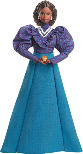 Barbie Inspiring Women Bambola, Madam C.J. Walker da collezione, con camicetta a maniche a sbuffo e gonna a tutta lunghezza
