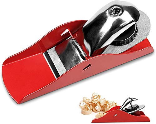 DBXOKKFCC Pialletto manuale per legno, pialla a blocco regolabile, utensile per smussare il falegname, per rifilare, intaglio, arrotondamento dei bordi, artigianato in legno