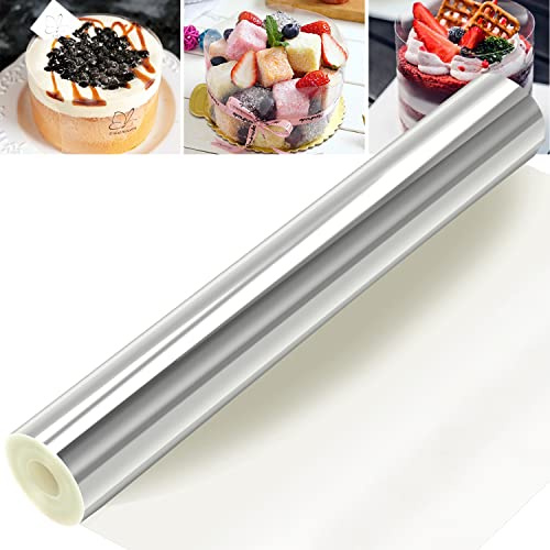Tortenrandfolie 30cmx10m, Transparent Acetat Rolle Acetat Folie für Kuchen, Tortenrandfolie Kuchen Kragen, Acetate Foil Für Schokoladen-Creme-Torte Stabilisieren Dekoration