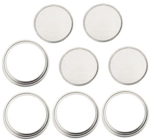 VILLFUL 4stücke Sprossenglas Deckel Aus Edelstahl Sprossendeckel Für Konservendosen Deckel Für Sprossengläser Passend Für Verschiedene Sprossen