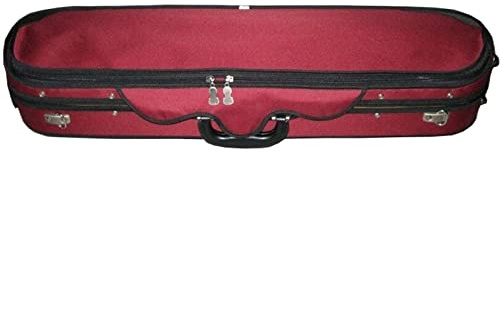 Rotes 4/4 Full-Size Wasserdichtes Tuch Massivholz Violine Hartschalenetui Mit Hygrometer Volle Größe Violinkoffer