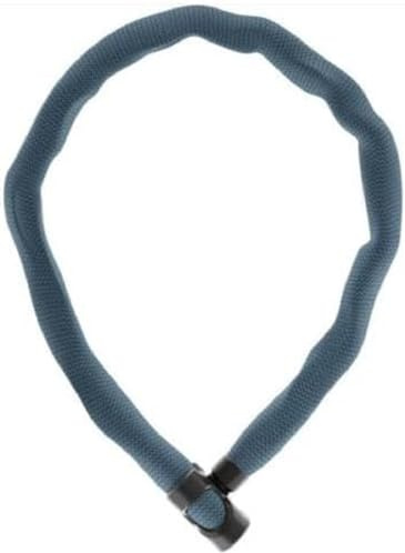 ABUS kedjelås IVERA Chain 7210 - Cykellås med mycket flexibel IvyTex syntetfiberbeläggning - ABUS säkerhetsnivå 8 - 85 cm - Färg: metal Blue