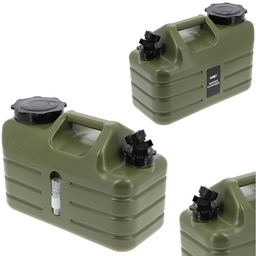 NGT Heavy Duty WATER CONTAINER 11L Capacity Tap Function Spout Carp Fishing