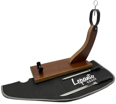 FERRETERIA LEPANTO HuelvaEco Schinkenhalter für Schinken und Schinken, Schinkenhalter für den Heimgebrauch und Restaurants (schwarzes Set)