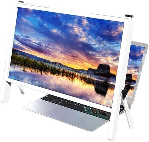 Magnifier for laptop screen， Computer Screen Magnifier for Laptop Foldable Portable Screen Magnifying Glass 22-Inch Laptop Screen Magnifying Glass, Compatible with Laptops, Ipads, Mobile Phones