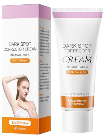 Crema correttore macchie scure per viso e corpo, crema schiarente per la pelle, zona intima, correttore macchie scure per ascelle, ginocchia, gomiti, gambe, interno coscia, crema idratante per la