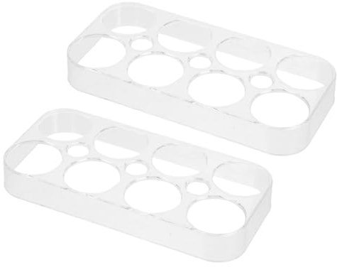 KOMBIUDA 2stücke Eieraufbewahrungsbehälter Für Kühlschrank Kunststoff Eierablage Mit Fächern Stoßfest Und Wiederverwendbar Für Küche Und Kühlschrank