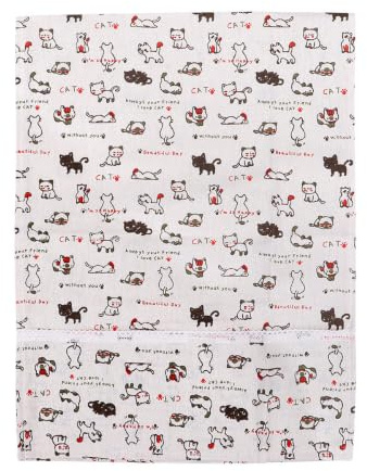 Alipis Cubierta Protectora para Microondas y Horno, Diseño de Gato, Tela Transpirable Bolsillo Lateral, Adecuado para Casa y Oficina