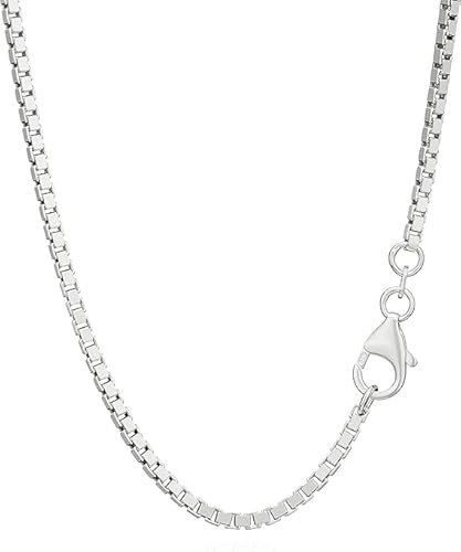 Gicko Boxkette Silber 925 - Venezianerkette - Damenkette 1,2mm Schlangenkette Sterling Silber 925. Halskette Für Damen V2 (45)