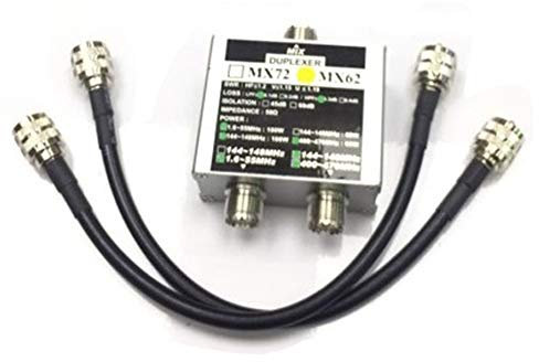 PPcdfre MX62 HAM Antennenkombinator Linearkombinator Transit Station Duplexer mit Unterschiedlicher Frequenz (HF/VHF/UHF)