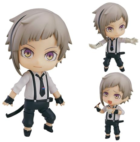 Jiumaocleu Bungo Stray Dogs Statua di Nakajima Atsushi Action Figure Q Ver Anime BSD Statua da Collezione Carino Fatto a Mano Decorazione da Scrivania per i Fan