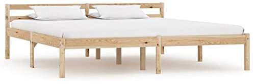 Buzaza Massivholzbett Bettgestell Bed Frame Bett Mit Bettkasten Hausbett Bett Massivholz Kiefer 160x200 cm - 283194