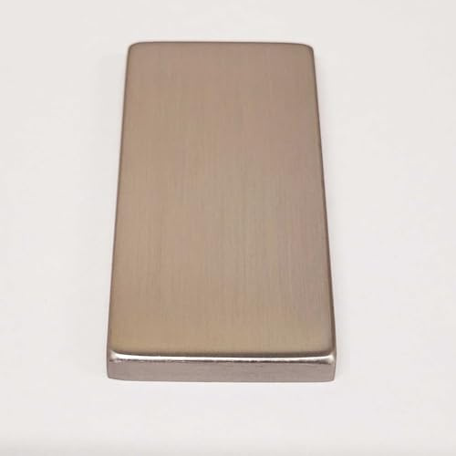 Abdeckkappen für Glastürbänder edelstahlfarben/silberfarben (Edelstahlfarben, Office (senkrecht) kantig)