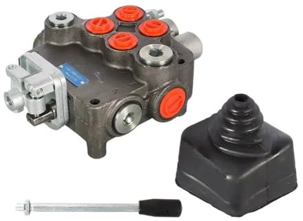 CCQDGMD Piezas de reparación de automóviles 2 Carreras de 21 gpm Control direccional hidráulico para Cargador de Tractores con Joystick Fácil de Instalar