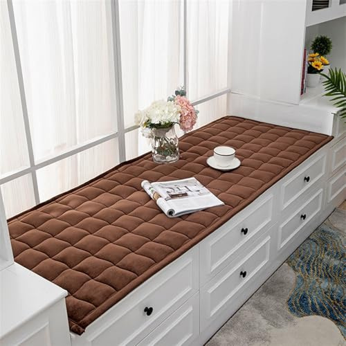 Outdoor Gartenbank Auflage Weich rutschfest Waschbar Schonbezug für Elegant Sofa Braun Stuhlauflage 80x220cm Perfekt für Terrasse & Balkon