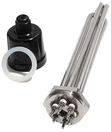 Heaters，Compatible For SNDHEATER，DN32 DN40 Electric Water Resistant Fast Heating 220V 304SS Thread Liquid Immersion Heater 3KW(DN32,220V_3KW 190MM)