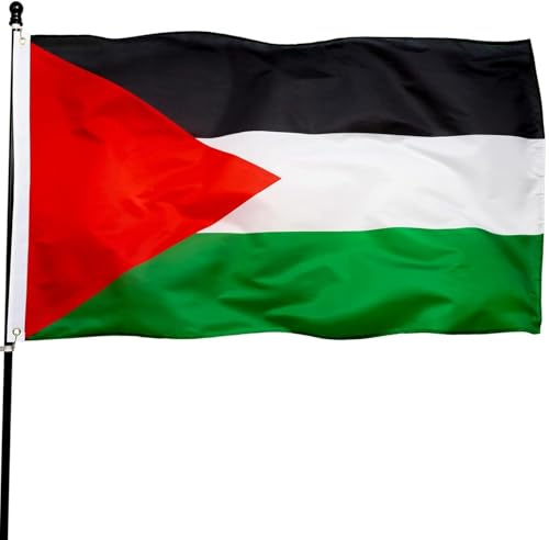 Bandiera Palestina Grande,bandiera Palestina,per Balcone O Parete,150 X 90 Cm Per Interni/esterni-A