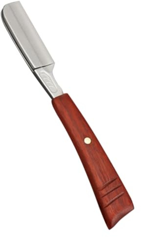 Alipis Herren Vintage Bartrasierer Handrasierer Holzgriff Multifunktional Barttrimmer Augenbrauenformer Reisetasche Rasiermesser