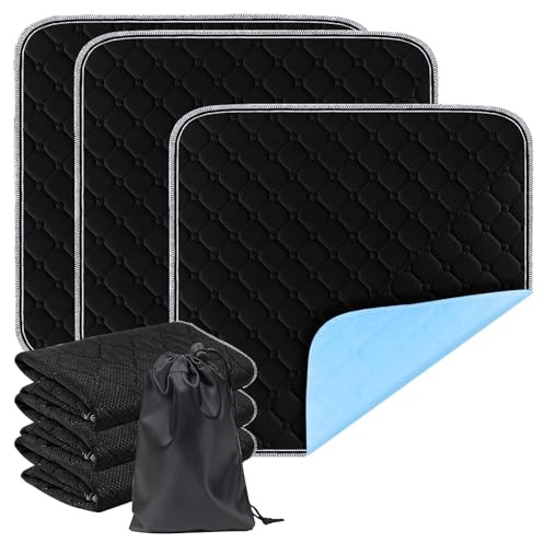 3 Pièce Alèse Incontinence Lavable - alèses imperméables et absorbantes pour fauteuils roulants, voitures, canapés - Réutilisables et douces pour la peau 50x50cm