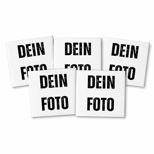 Shela & Shadow Co. Personalisierter Fotomagnet mit eigenem Foto – Kühlschrankmagnet 65x65 mm – Fotomagnet Set (3er, 5er, 10er) – Geschenkidee (5)