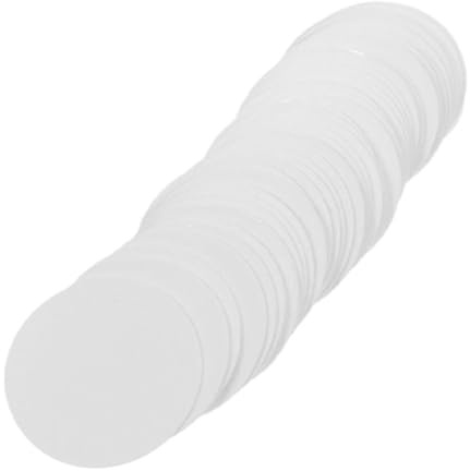 HAPINARY 100 Pièces de Disques Déshumidificateurs Ronds Blancs en Fibre Végétale pour Conserver Biscuits et Chips Frais et Secs, Réutilisables et Adaptés aux Contenants Alimentaires