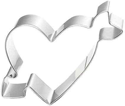 WDYJMALL - Tagliabiscotti a forma di cuore con freccia