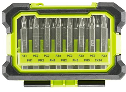 Ryobi RAK15MSD 50mm Screwdriver Bit Set (15 Piece)